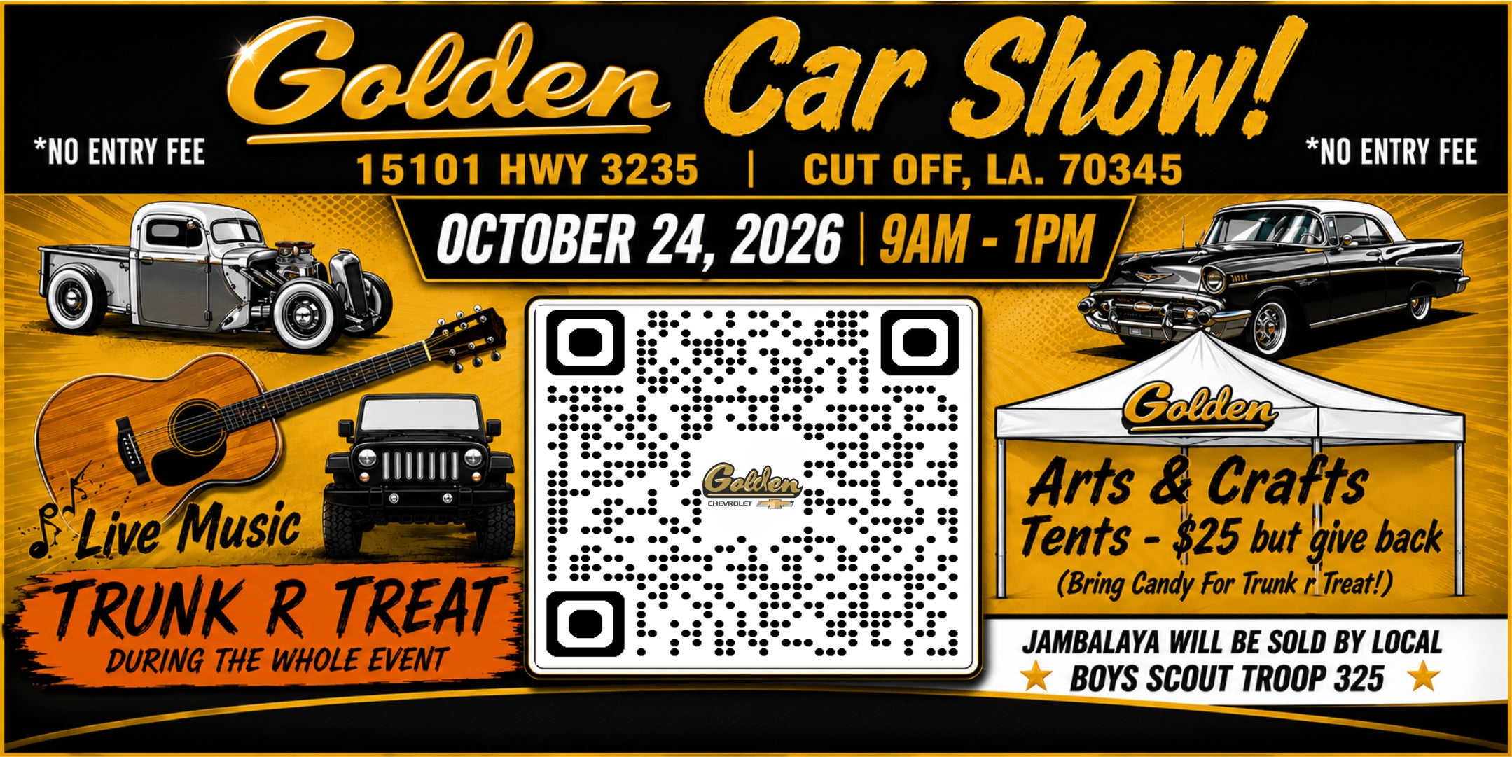 2026 Golden Car Show Digital Billboard