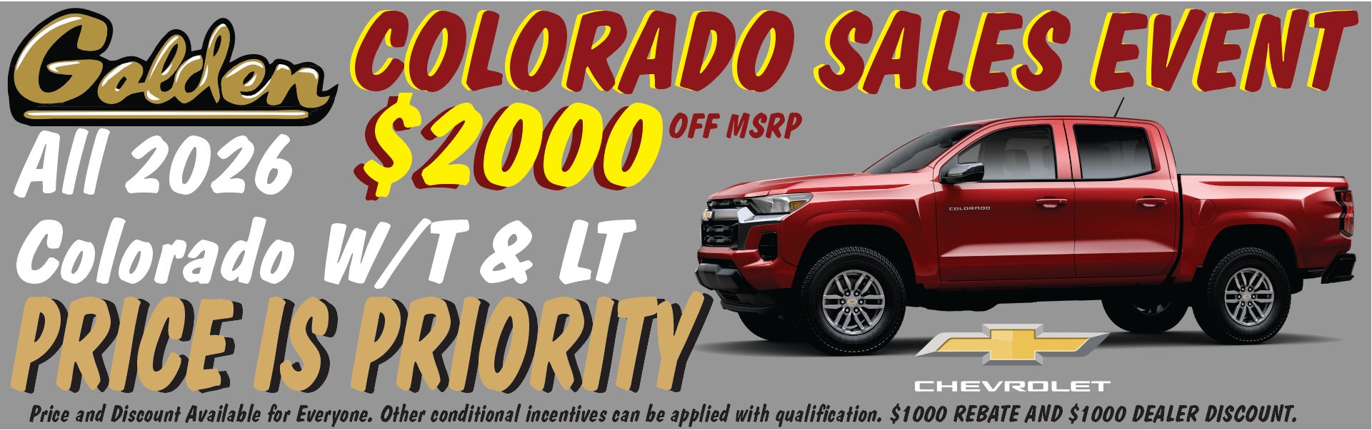 Colorado Sale Event